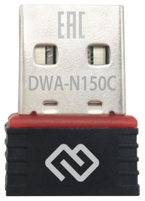 Сетевой адаптер Wi-Fi Digma DWA-N150C N150 USB 2.0 (ант.внутр.) 1ант.