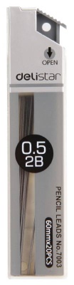 Грифель Deli E7003 0.5мм 2B туба