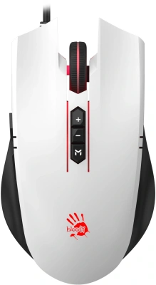 Мышь A4Tech Bloody ES7 белый оптическая 6000dpi USB 8but (ES7 PANDA WHITE)