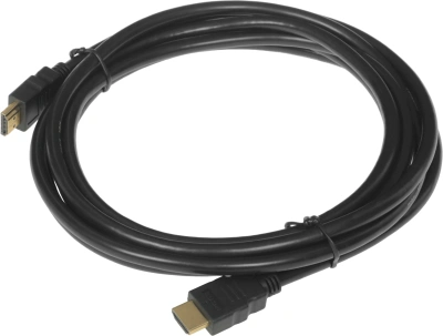Кабель аудио-видео Cactus CS-HDMI.1.4-3 HDMI (m)/HDMI (m) 3м. позолоч.конт. черный