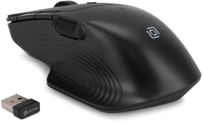 Мышь Оклик 501MW черный оптическая 2400dpi беспров. USB 7but (1877553)