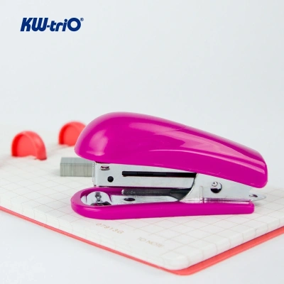 Степлер Kw-Trio 05103 Mini N10 (10листов) встроенный антистеплер ассорти 50скоб металл/пластик блистер