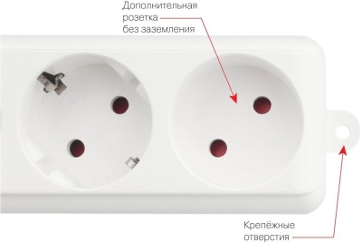 Сетевой фильтр Powercube SPL(5+1)-16B-P-3M-WHITE 3м (6 розеток) белый (коробка)