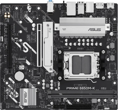 Материнская плата Asus PRIME B850M-K Socket AM5 AMD B850 2xDDR5 mATX AC`97 8ch(7.1) 2.5Gg RAID+HDMI+DP