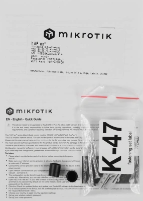 Роутер беспроводной MikroTik hAP ax3 (C53UIG+5HPAXD2HPAXD) AX1800 10/100/1000BASE-TX черный