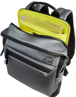 Рюкзак мужской Piquadro Corner 2.0 CA6464C2OW/MGR серебристый/черный полиуретан/полиэстер