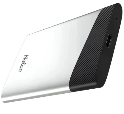 Накопитель SSD Netac USB-C 2TB NT01Z6S-002T-32SL Z6S 2.5" серебристый