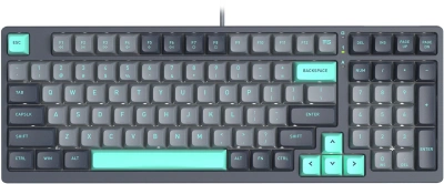 Клавиатура A4Tech FS300 механическая черный/серый USB for gamer LED (FS300 PANDA ROCK) кабель 1.8м