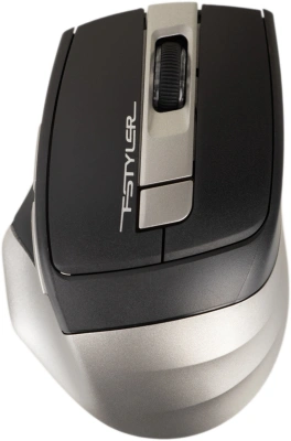 Мышь A4Tech Fstyler FB35 серый оптическая 2000dpi беспров. BT/Radio USB для ноутбука 6but (FB35 SMOKY GREY)