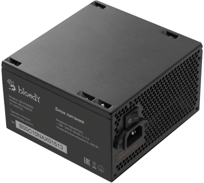 Блок питания Bloody ATX 600W BD-PS600W 80 PLUS WHITE (20+4pin) APFC 120mm fan 6xSATA RTL