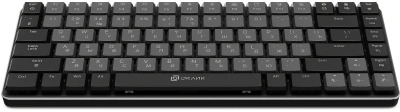 Клавиатура Оклик K615X механическая серый/серебристый USB slim Multimedia for gamer LED (1934413) кабель 1.5м