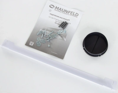 Вытяжка встраиваемая Maunfeld VS Light Glass 60 белый/стекло белое управление: кулисные переключатели (1 мотор)