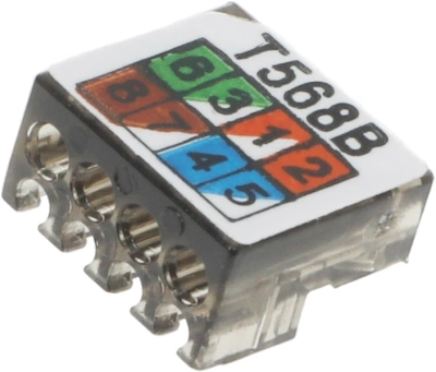 Коннектор Suprlan (10-0239-1) UTP кат.6A RJ45 с защитным колпачком прозрачный