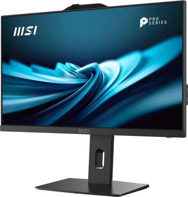 Моноблок MSI Pro AP242P 14M-670XRU 23.8" Full HD i3 14100 (3.5) 8Gb SSD512Gb UHDG 730 без ОС GbitEth WiFi BT 120W клавиатура мышь Cam черный 1920x1080