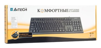 Клавиатура A4Tech KR-85 черный USB кабель 1.5м