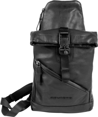 Рюкзак слинг Piquadro Harper CA6784AP/N черный натур.кожа
