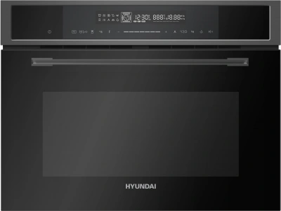 Духовой шкаф Электрический Hyundai HMEO 6580 DX черный/графитовый