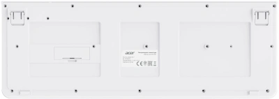 Клавиатура + мышь Acer OCC401 клав:белый мышь:белый USB беспроводная Multimedia (ZL.ACCCC.017)