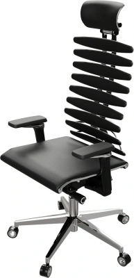 Кресло руководителя эргономичное Метта Equalizer L2-47D черный сиденье черный экокожа с подголов. крестов.5-луч. металл хром