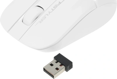 Мышь A4Tech Fstyler FG12 белый оптическая 1200dpi беспров. USB 3but (FG12 WHITE)