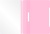 Папка-скоросшиватель Бюрократ Пастель -PSLPAST/PINK A4 прозрач.верх.лист пластик розовый 0.14/0.18