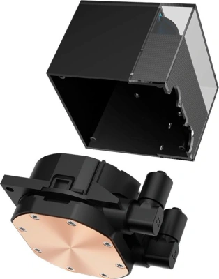 Система водяного охлаждения PcCooler DS360 Display ARGB Soc-AM5/AM4/1200/1700/1851 черный 4-pin 39.8dB Al LCD 310W Ret (DS360-BKAWXY-GL)
