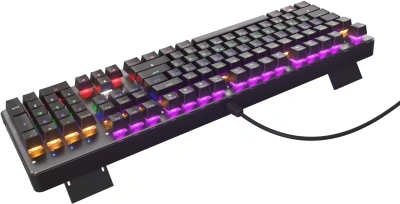 Клавиатура Оклик 970G Dark Knight механическая черный/серебристый USB for gamer LED (499578) кабель 1.5м