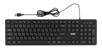 Клавиатура Acer OKW122 черный USB Multimedia (ZL.KBDEE.00C) кабель 1.5м