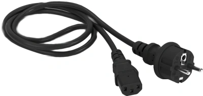 Шнур питания Lanmaster LAN-PP13/SH-1.0-BK C13-Schuko проводник.:3x0.75мм2 0.5м 220В 10А черный