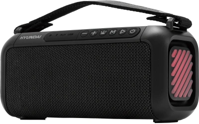 Колонка порт. Hyundai H-PS1007 черный 60W 2.0 BT 10м 2600mAh