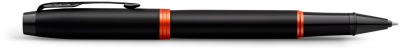 Ручка роллер Parker IM Vibrant Rings T315 (2172945) Flame Orange PVD F черн. черн. подар.кор.