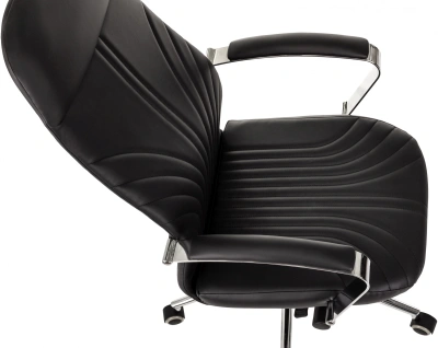 Кресло эргономичное Бюрократ CH-610SL-Lux черный экокожа крестов. металл хром