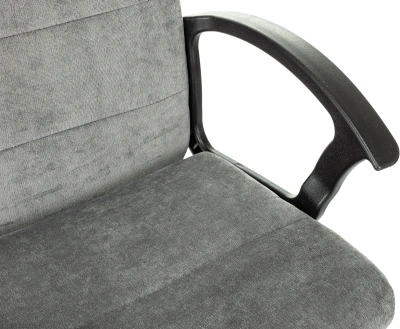 Кресло Бюрократ Triest Fabric серый Light-19 крестов. металл черный