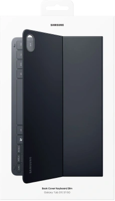 Чехол-клавиатура Samsung для Samsung Galaxy Tab S11 Book Cover Keyboard Slim поликарбонат/полиуретан черный (EF-DX730UBEGRU)