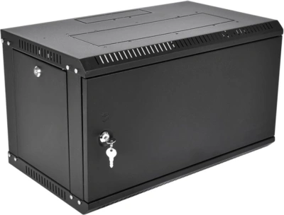 Шкаф коммутационный ЦМО ШРН-Эконом (ШРН-Э-9.350.1-9005) настенный 9U 600x350мм пер.дв.металл 85кг черный 300мм 13.5кг 180град. 476мм IP20 металл