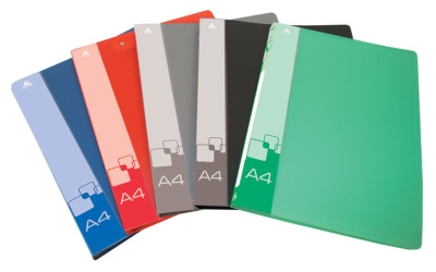 Папка метал.пруж.скоросш. Бюрократ -PZ07P A4 пластик 0.7мм внут.и торц.карм ассорти