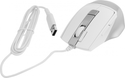 Мышь A4Tech Fstyler FM45S Air белый/серебристый оптическая 2400dpi silent USB 7but (FM45S AIR USB (SILVER WHITE))