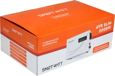 Стабилизатор напряжения Smartwatt AVR Slim 500RW 500ВА белый