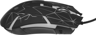 Мышь Оклик 701G черный оптическая 3600dpi USB для ноутбука 6but (1884623)