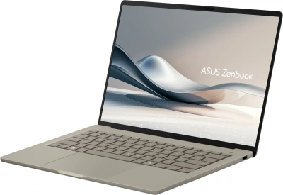 Ноутбук Asus Zenbook 14 UX3407NA-QD100W Snapdragon X2 Elite 32Gb SSD1Tb Qualcomm Adreno 14" OLED WUXGA (1920x1200) Windows 11 Home beige WiFi BT Cam Bag (90NB1711-M007R0)
