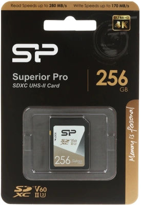 Флеш карта SDXC 256GB Silicon Power SP256GBSDXJV6V10 Superior w/o adapter