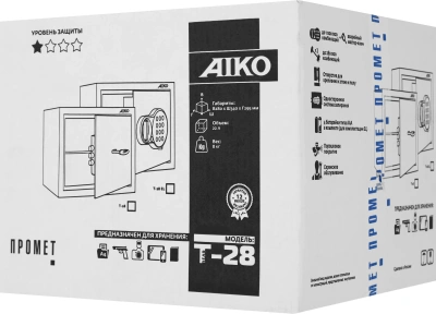 Сейф офисный Aiko T 28 280x340x295мм ключевой (S10399270114)
