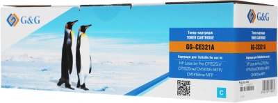 Картридж лазерный G&G GG-CE321A голубой (1300стр.) для HP LJ Pro CP1525n/CP1525nw/CM1415fn MFP/CM1415fnw MFP