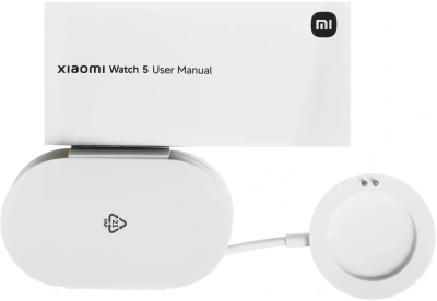 Смарт-часы Xiaomi Watch 5 47мм 1.54" AMOLED корп.серебристый рем.зеленый разм.брасл.:135-205мм (BHR07WPGL)