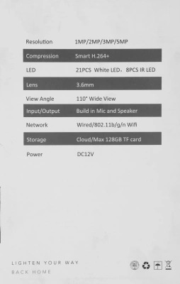 Камера видеонаблюдения IP Tantos iЛюстра Wi-Fi 3.6-3.6мм корп.:черный (00-00305938)