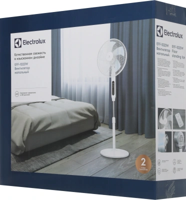 Вентилятор напольный Electrolux EFF-1020W 50Вт скоростей:3 ПДУ белый