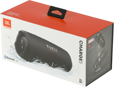 Колонка порт. JBL Charge 5 черный 40W 2.0 BT 15м 7500mAh (JBLCHARGE5BLK)