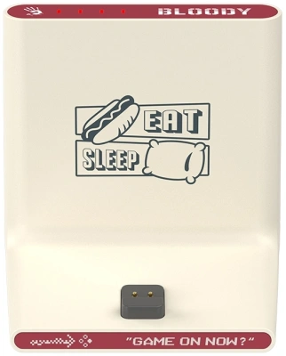 Мышь A4Tech Bloody R72 Ultra Duo белый/красный оптическая 20000dpi беспров. USB/USB-C 7but (R72 ULTRA DUO PIXELS RED)