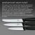 Набор ножей кухон. Victorinox Swiss Classic 6.7113.34 для овощей компл.:3предм. черный европодвес Набор ножей кухон. Victorinox Swiss Classic 6.7113.34 для овощей компл.:3предм. черный европодвес