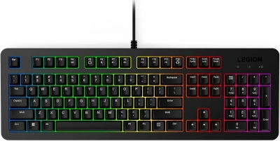 Клавиатура Lenovo K310 RGB черный USB for gamer LED (GY41N91872) кабель 1.8м